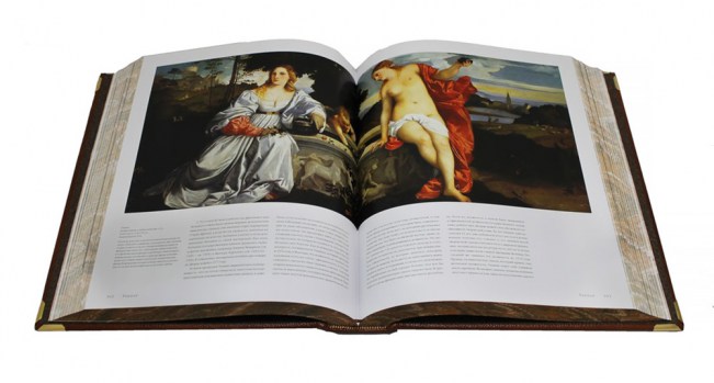 художники итальянского возрождения - разворот, подарочная книга